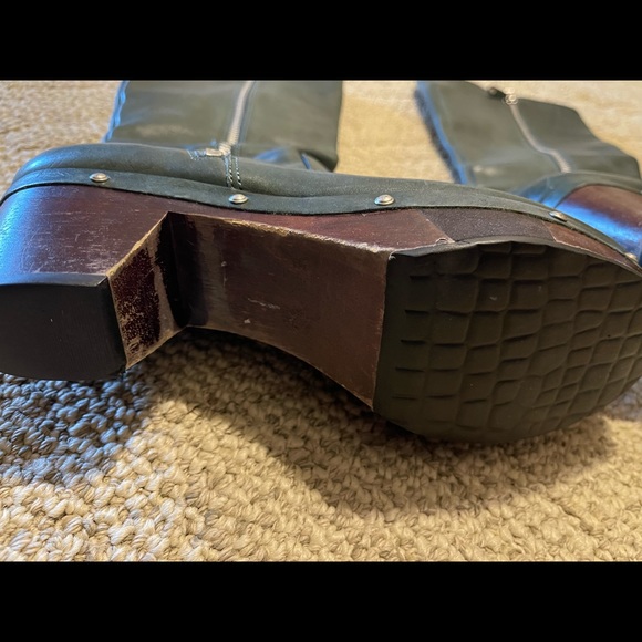 RARE…Rockport Adiprene by Adidas genuine leather green boots - Picture 3 of 12